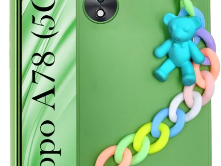 For Oppo A78 5G Back Cover Girls Case with Bracelet For Sale