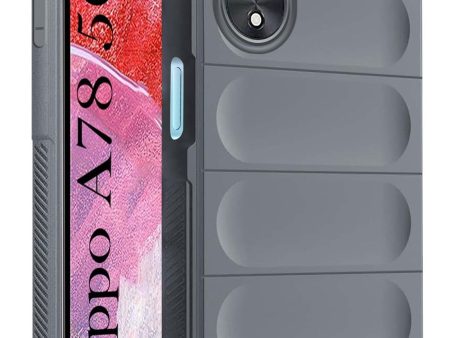 For Oppo A78 5G Back Cover Case (Matte Liquid Silicone | Micro-Fiber Cloth Inside | Camera Protection | Shockproof) on Sale