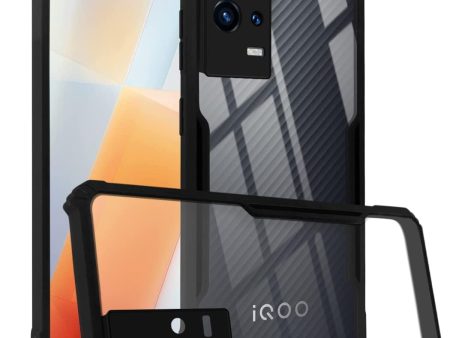 For Vivo iQOO 9 5G Back Cover Case (Shockproof with Polycarbonate Clear Panel) on Sale