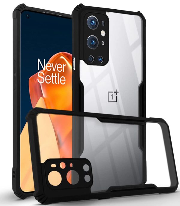 For OnePlus 9 Pro Back Cover Case (Crystal Glass Back | Camera Protection | Shockproof Bumpers) Fashion