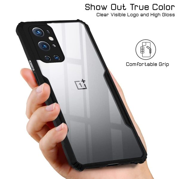 For OnePlus 9 Pro Back Cover Case (Crystal Glass Back | Camera Protection | Shockproof Bumpers) Fashion