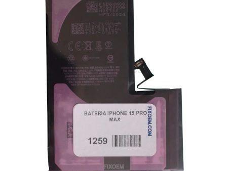 Bateria Iphone 15 Pro Max A3121 Fashion