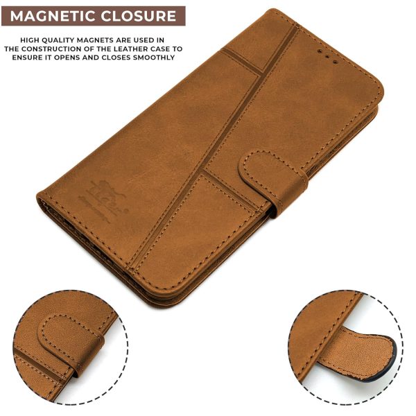 For Xiaomi Mi Redmi K30  Flip Cover Case (Stitched Leather with Magnetic Closure) For Sale