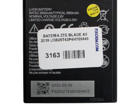 Bateria Zte Blade A5 2019 Li3826t43p4h705949 For Cheap