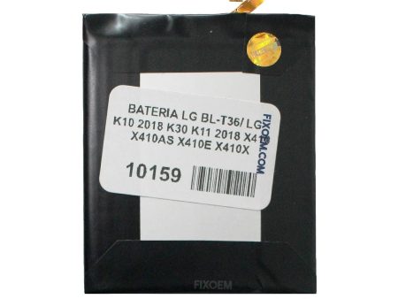 Bateria LG K10 2018   K30   K11 2018 Bl-T36. Online Sale