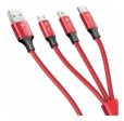 Cable Usb 3En1 Lighting + Tipo C + V8 1Hr 2.1A Supply