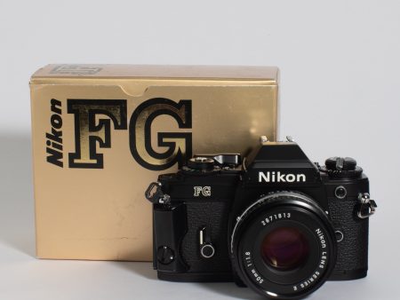 Nikon FG (Black) with 50mm f 1.8 Lens - NEW-IN-BOX Supply