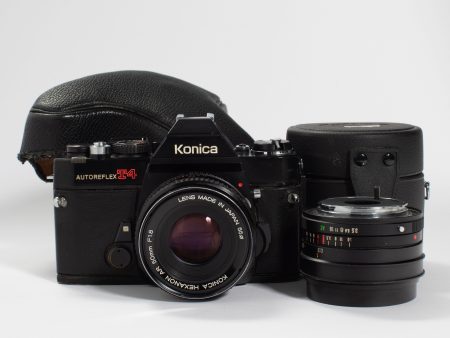 Konica Autoreflex T4 with 50mm f 1.8 & 28mm f 3.5 KIT Cheap