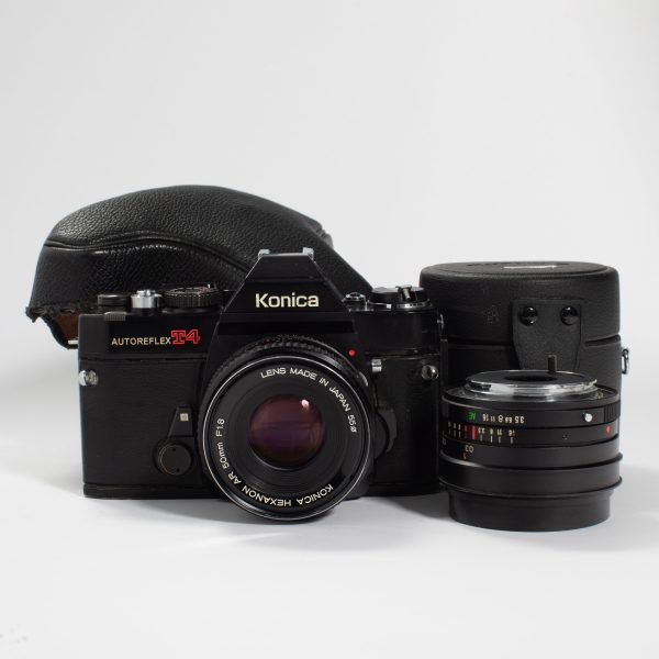 Konica Autoreflex T4 with 50mm f 1.8 & 28mm f 3.5 KIT Cheap