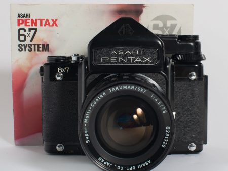 Asahi Pentax 6x7 MLU with 75mm f 4.5 Lens and TTL Prism Finder - FRESH CLA For Discount