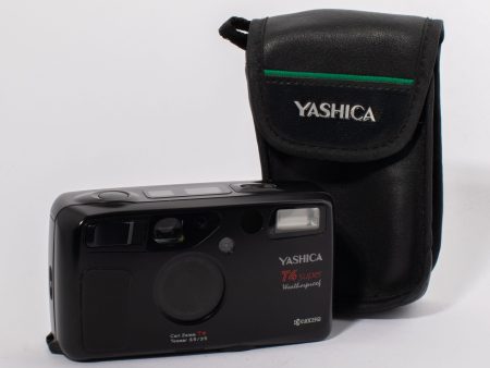 Yashica T4 Super - Black with Vintage Yashica Carrying Pouch Hot on Sale